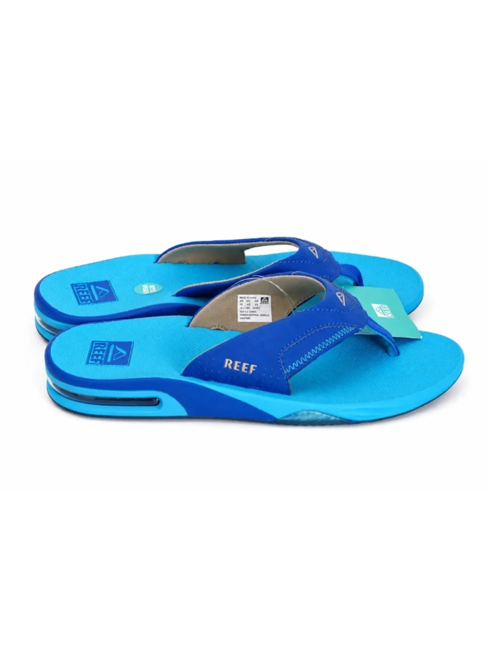 Reef Fanning Flip Flops Blue Activated Bottle Opener Sandal CJ6657 US 11 EU 44